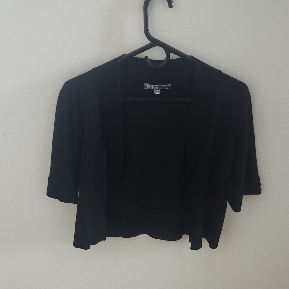 89th & Madison Black Women's Shrug